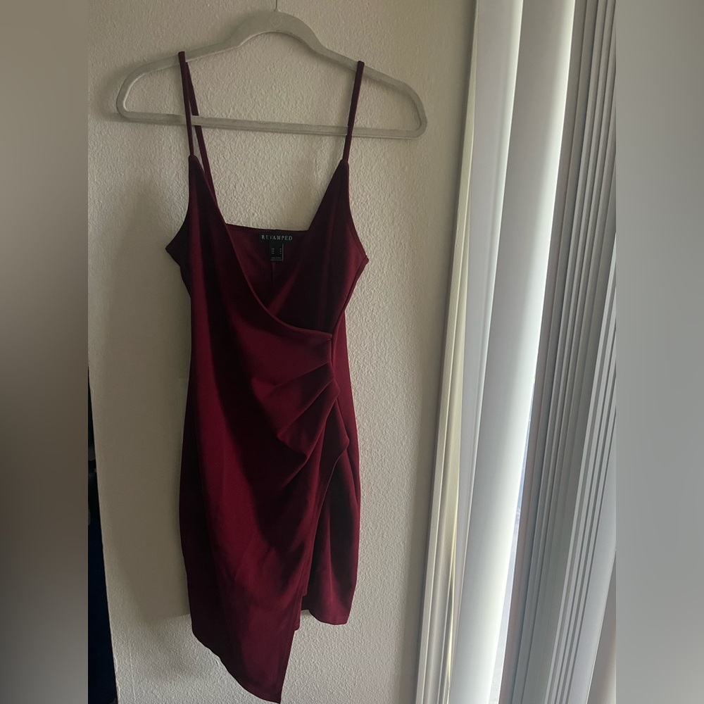 Burgundy Sleeveless Dress